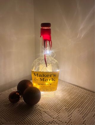 Lampada Maker's Mark in Vetro con Luci