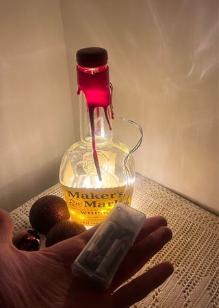 Lampada Maker's Mark in Vetro con Luci