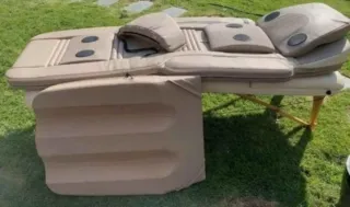 Hermosa camilla ondulaciones y también terapeutica