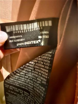 Cazadora Zara efecto ante rosa