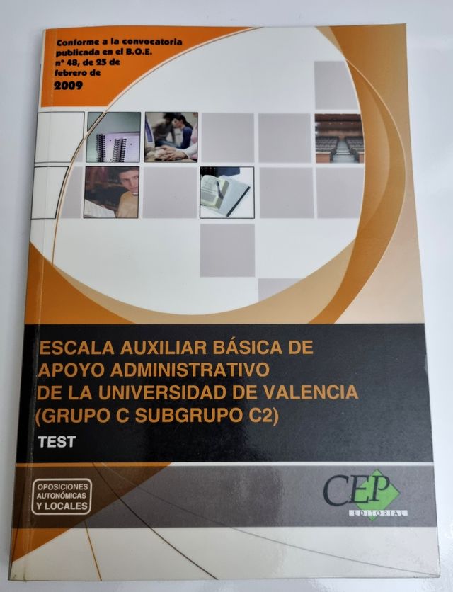 Test Escala Auxiliar Administrativo Valencia