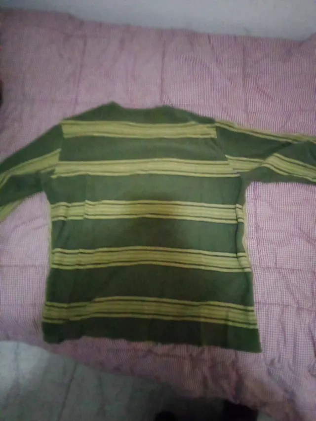 Camiseta Desigual Rayas Verde Talla M