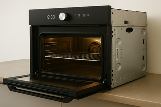 Horno y Microondas IKEA FINSMAKARE Negro