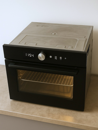 Horno y Microondas IKEA FINSMAKARE Negro