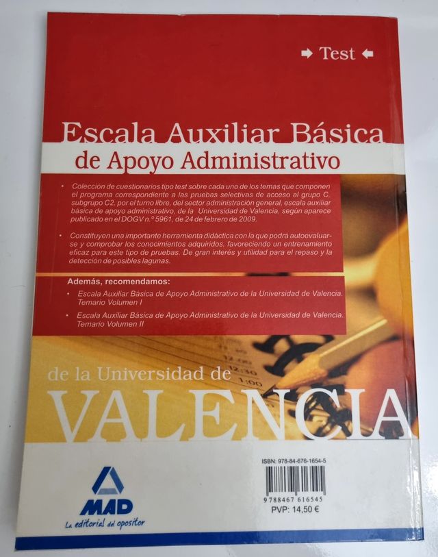 Auxiliar Administrativo-Universidad de Valencia