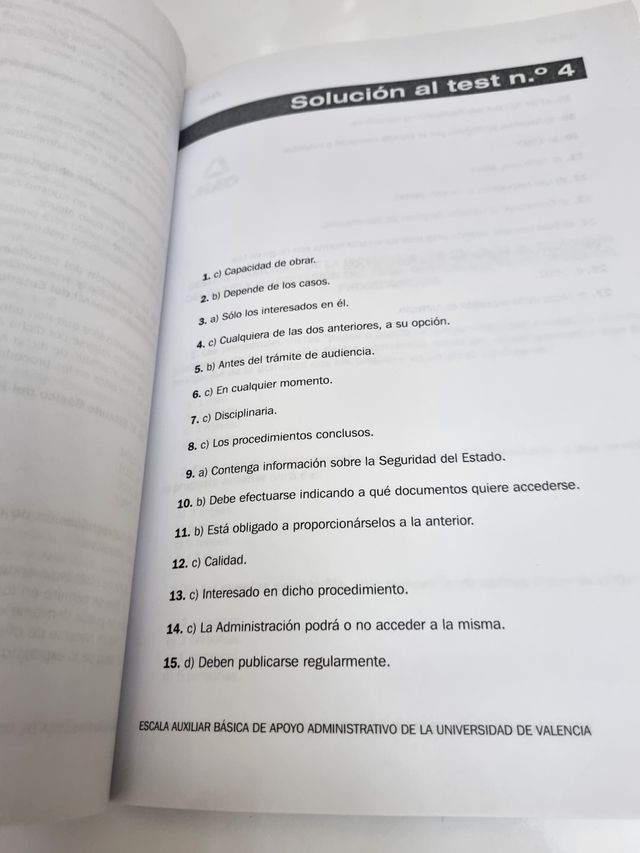 Auxiliar Administrativo-Universidad de Valencia