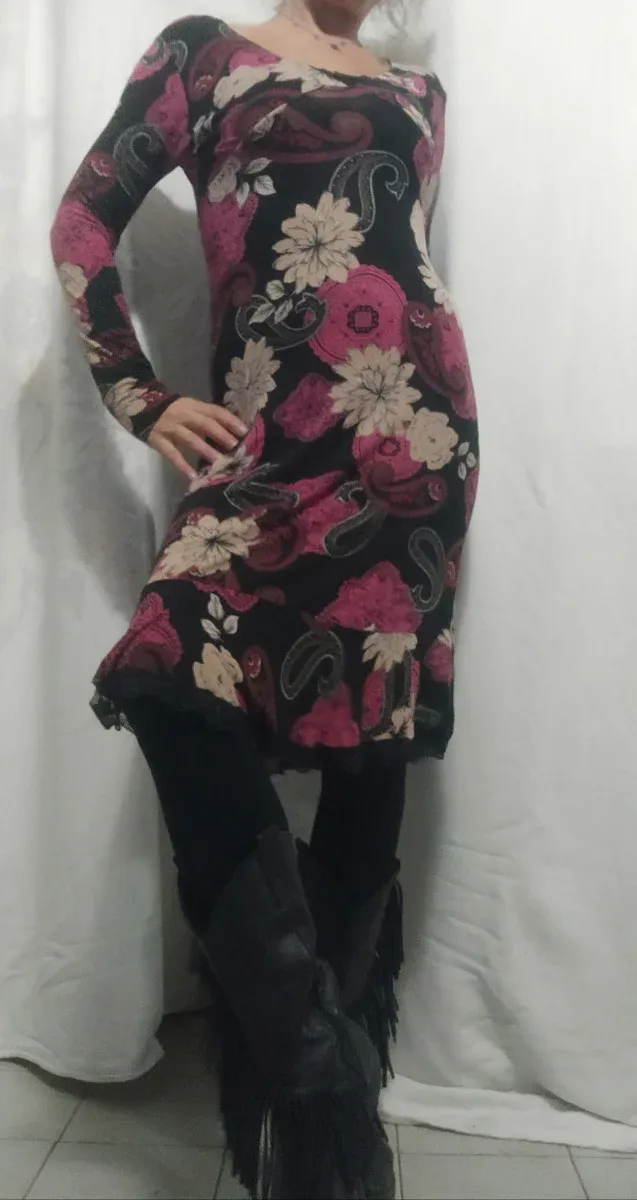 Set 3 vestiti maniche lunghe a fantasia