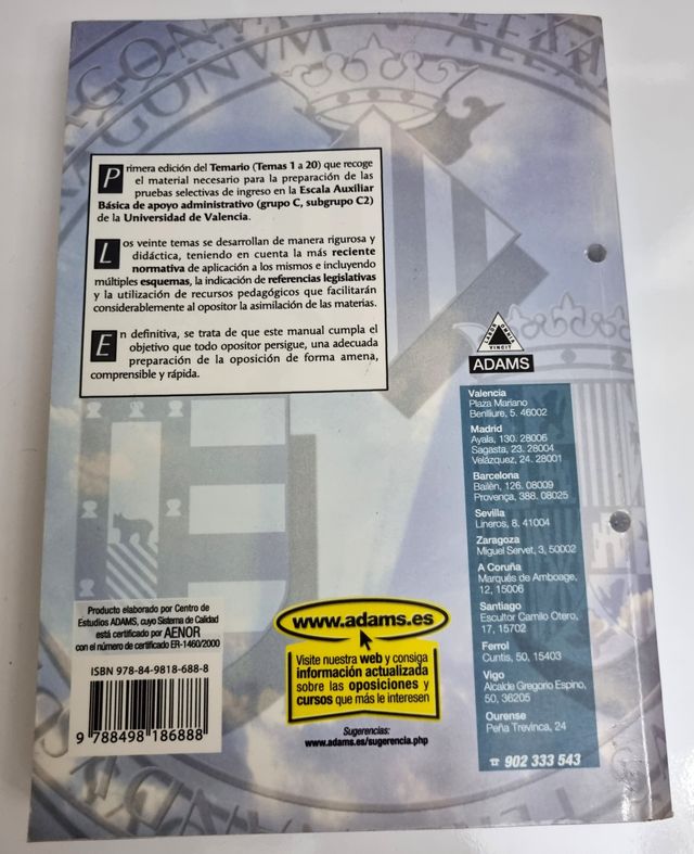 Oposiciones-Universidad de Valencia