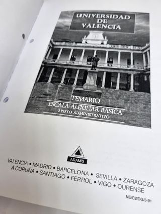 Oposiciones-Universidad de Valencia