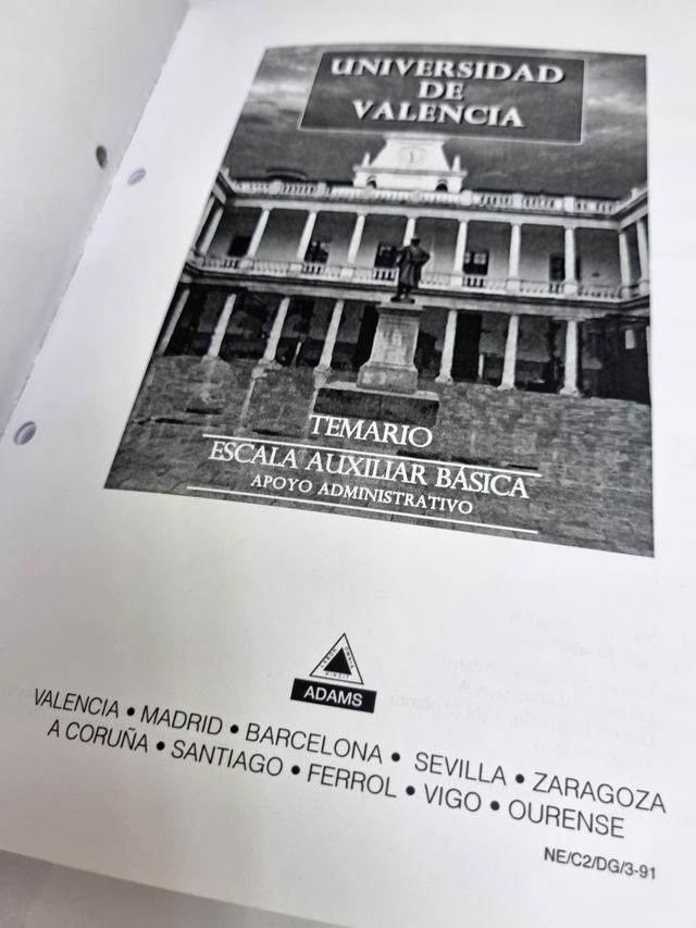 Oposiciones-Universidad de Valencia