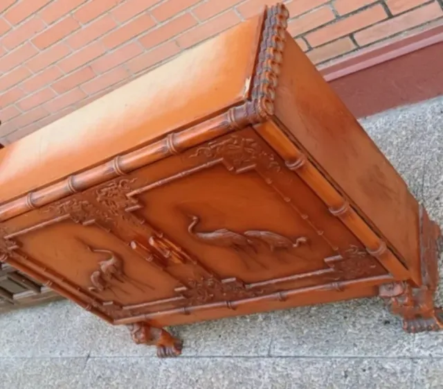 Mueble Antiguo Madera Bambú