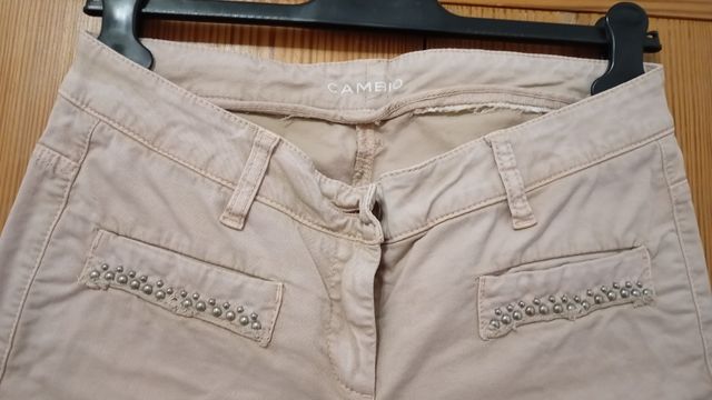 Pantalón Cambio Talla 38 Beige