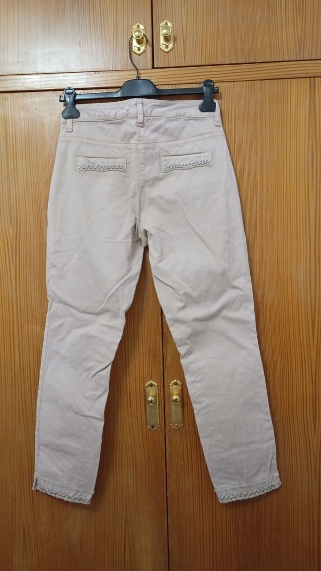 Pantalón Cambio Talla 38 Beige