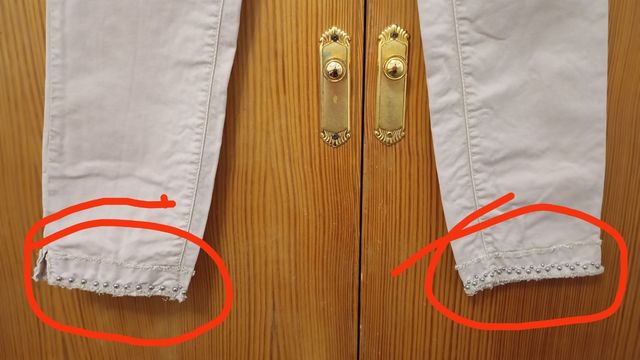 Pantalón Cambio Talla 38 Beige