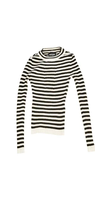 lote de ropa Jersey de rayas blanco y negro Pieces