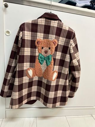 Giacca donna orsetto scozzese