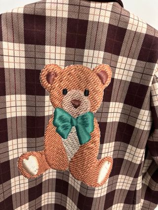 Giacca donna orsetto scozzese