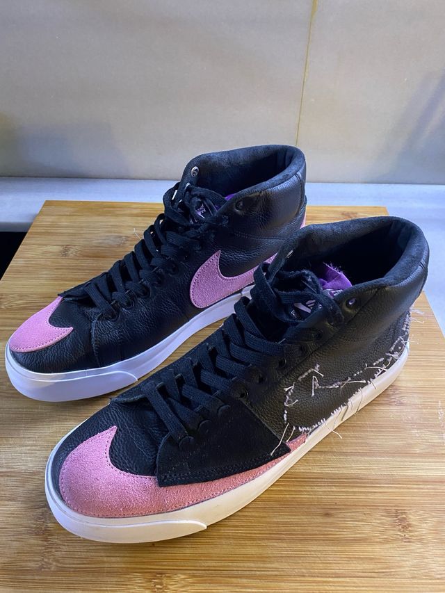 Botas NIKE Blazer Mid '77 T 46 Negro/Rosa Nuevas