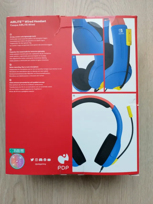 Auriculares PDP Super Mario Nintendo Switch