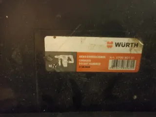 Taladro Percutor Wurth con Cargador y Batería 28 v