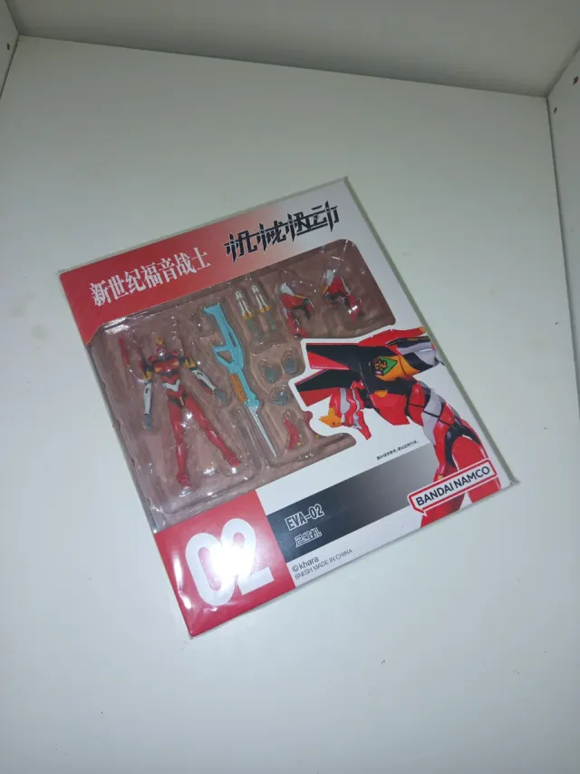 Figura di azione Evangelion Eva 02 Asuka Bandai 10cm
