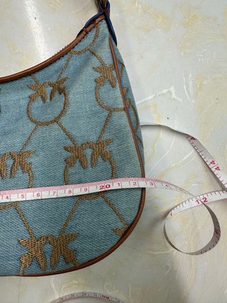 Bolso Pinko Azul y Dorado