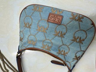 Bolso Pinko Azul y Dorado