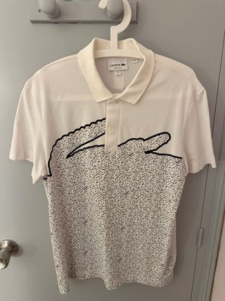 Polo Lacoste Blanco Talla M