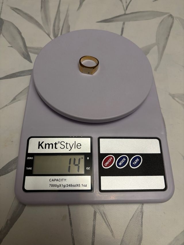 Anillo oro y oro blanco con diamante