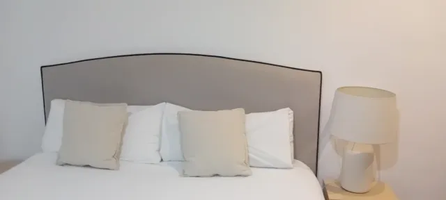 Cabecero tapizado Kenay beige/gris