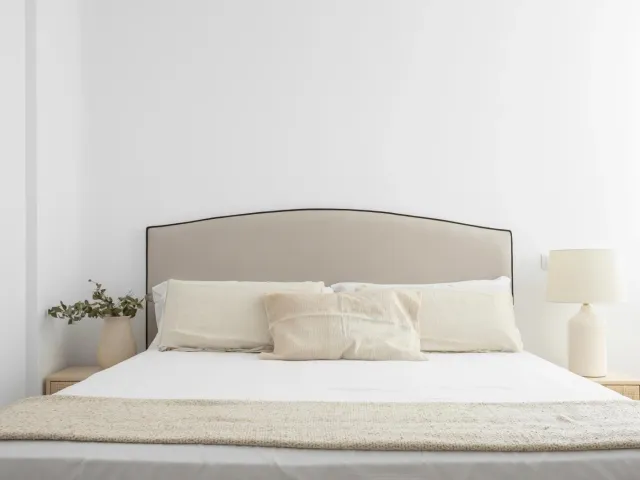 Cabecero tapizado Kenay beige/gris