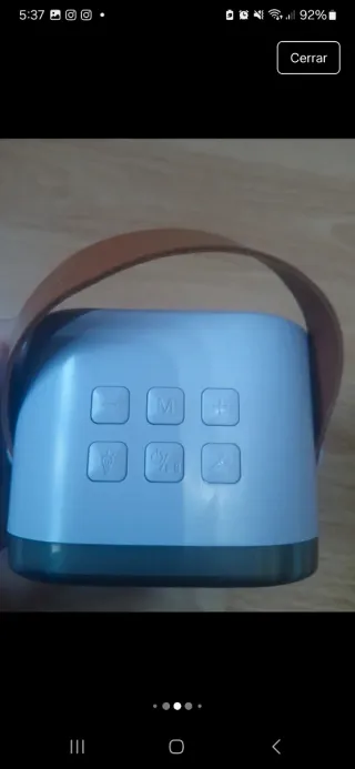 Altavoz Bluetooth y 2 Micrófonos Karaoke