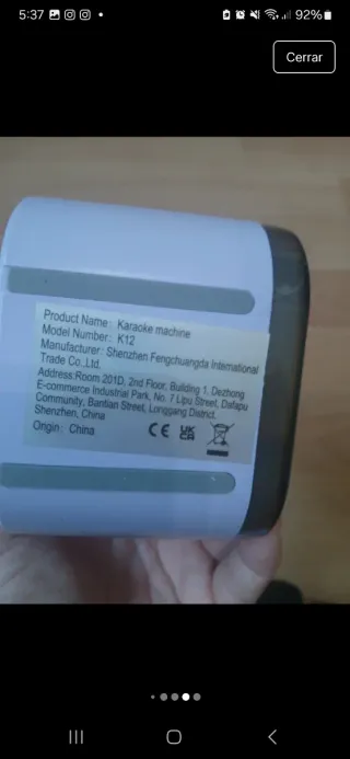 Altavoz Bluetooth y 2 Micrófonos Karaoke