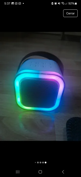 Altavoz Bluetooth y 2 Micrófonos Karaoke
