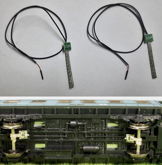 PAR TRENCILLAS TOMACORRIENTE VAGONES 2 EJES H0