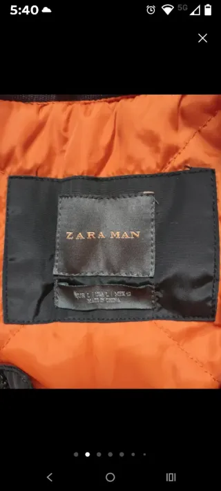 Chaqueta bomber negra Zara