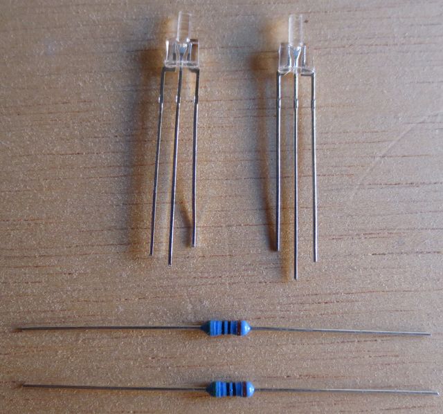 KIT LUCES LED BICOLOR LOCOMOTORAS H0