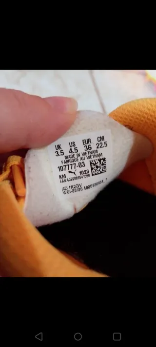 Tacchetti da calcio Puma arancioni