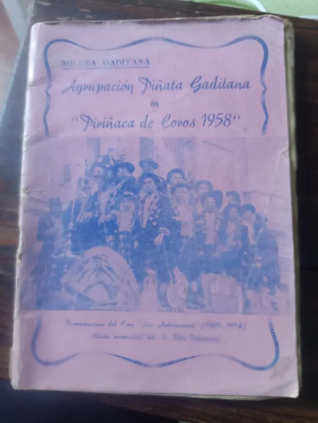 Libreto Carnaval Piriñaca de Coros 1958