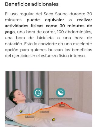 Saco Sauna Profesional