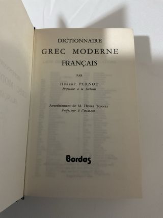 Dictionnaire grec moderne-français