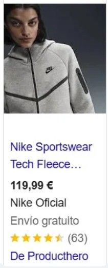 Sudadera Nike Gris con Capucha