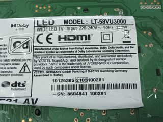 JVC LT-58VU3000, kit tiras de led, ref-177