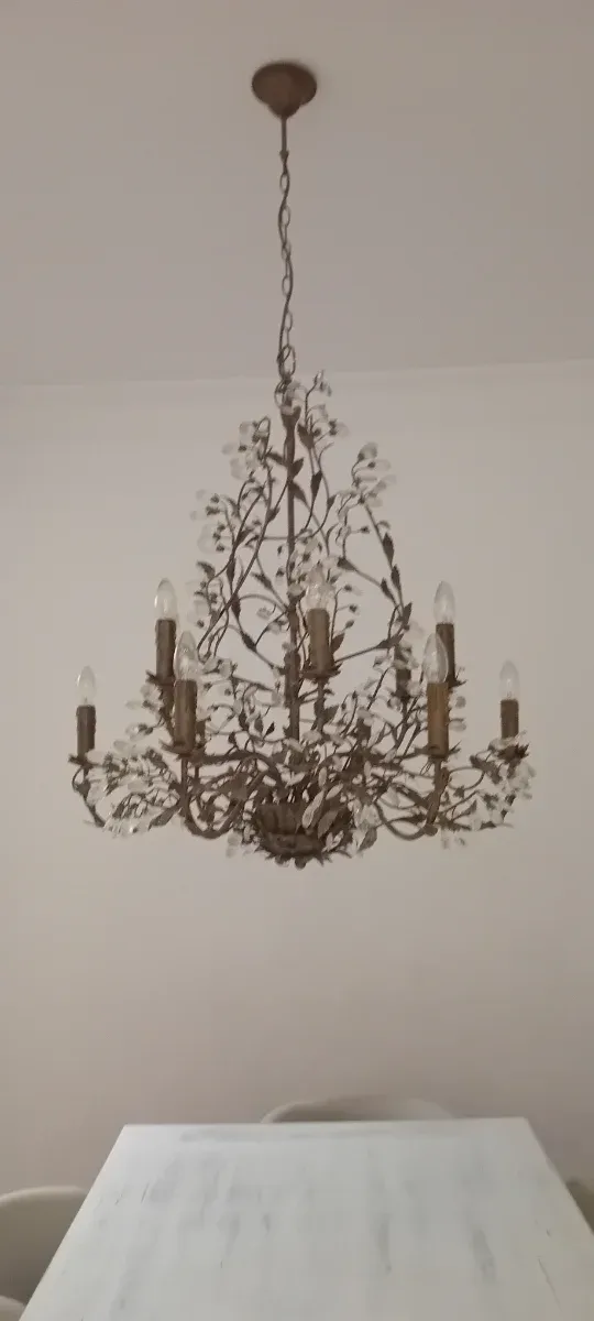 Lámpara de hierro diseño alto