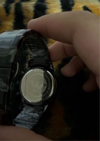 Reloj Emporio Armani Negro y Plateado