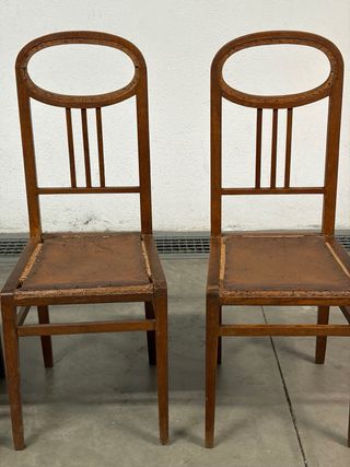Sillas madera  modernista (x6)