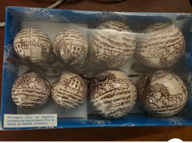 Palline Natale Mulino Bianco Vintage