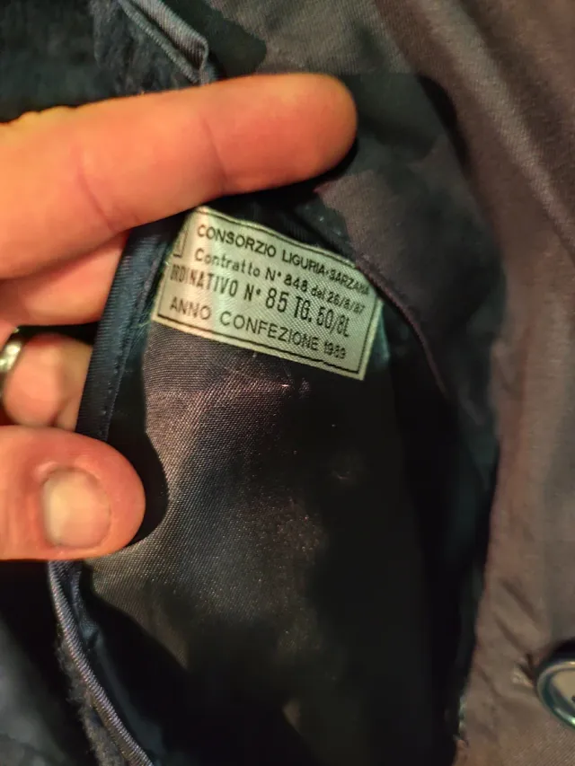 Cappotto leggero Marina Militare Blu Taglia 50