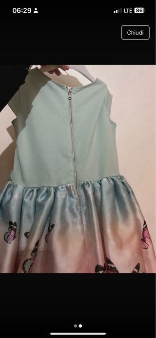 Vestito bambina 9 anni farfalle H&M