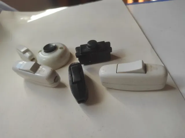 Lote 6 interruptores para lámparas